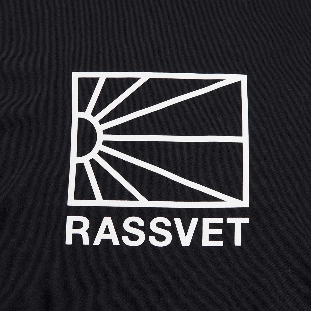 rassvet big logo t-shirt (black) - a.plus