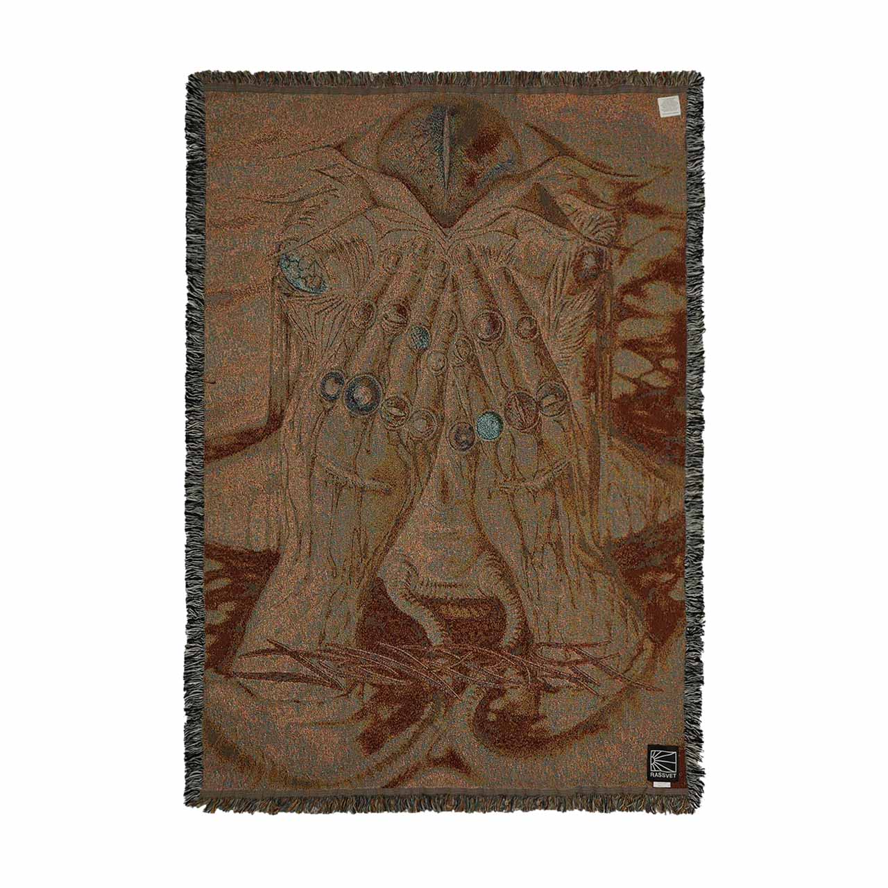 rassvet x dian liang blanket (brown / black) - a.plus