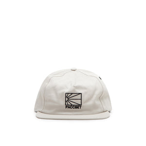 rassvet woven 5-panel logo cap (off white) - a.plus