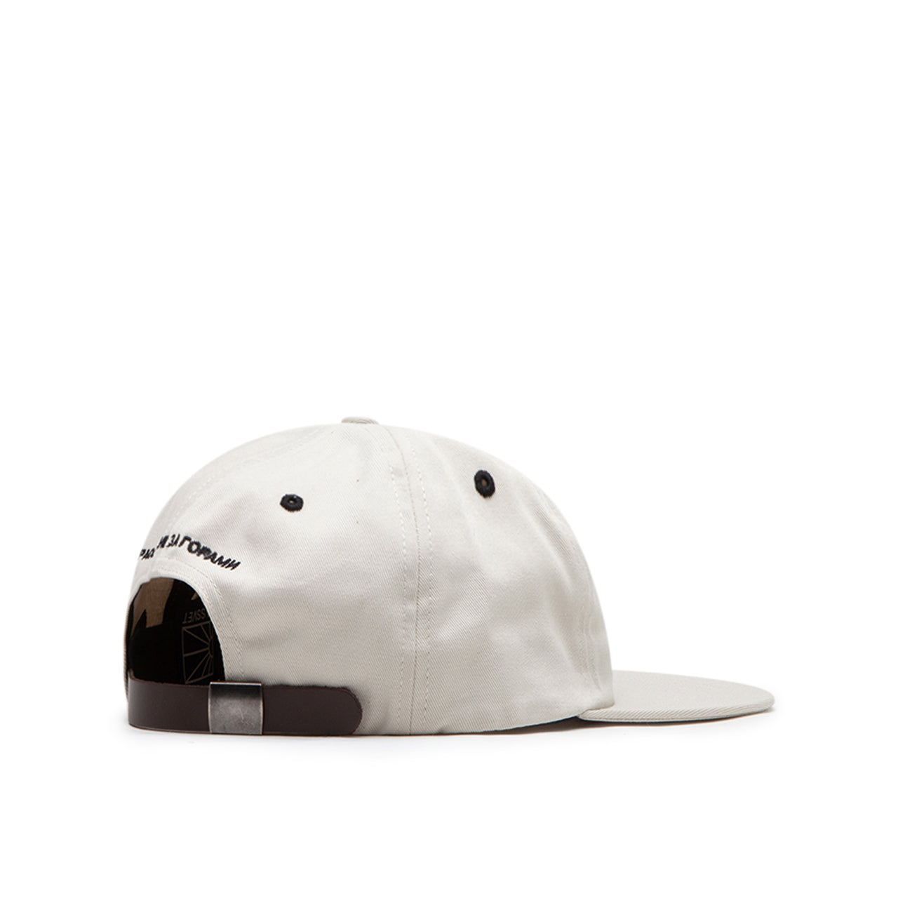 rassvet woven 5-panel logo cap (off white) - a.plus