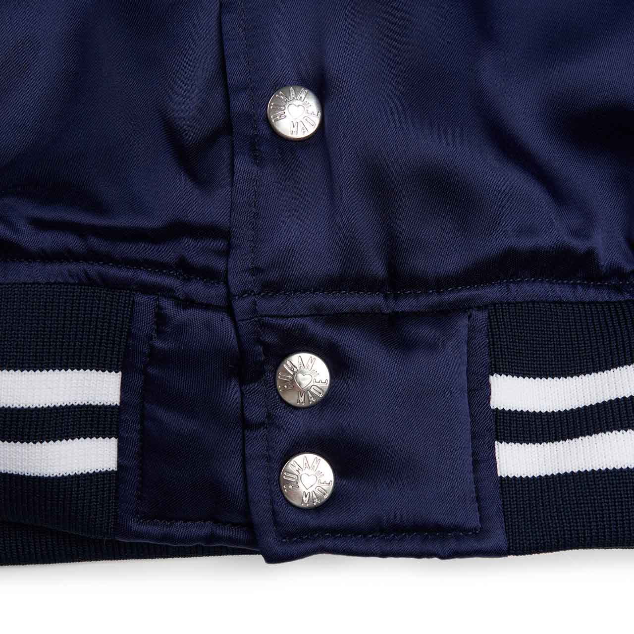 human made stadium jacket (navy) - a.plus