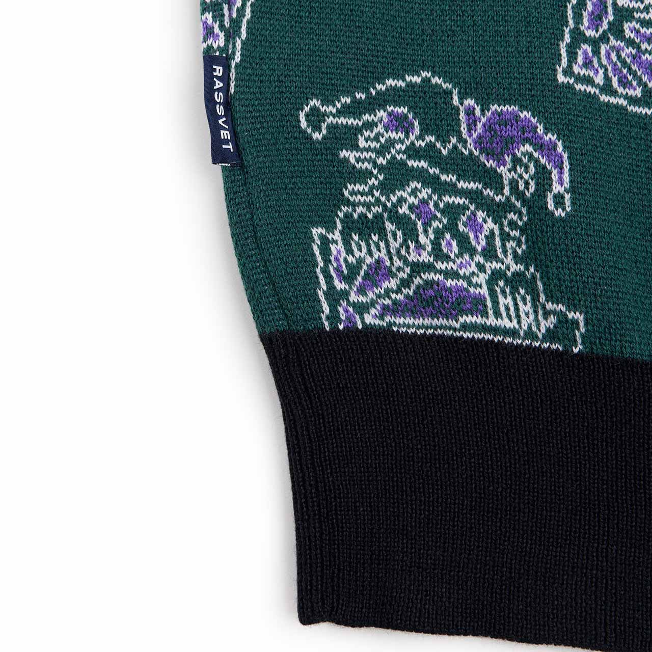 rassvet clown sleeveless jumper knit (petrol) - a.plus