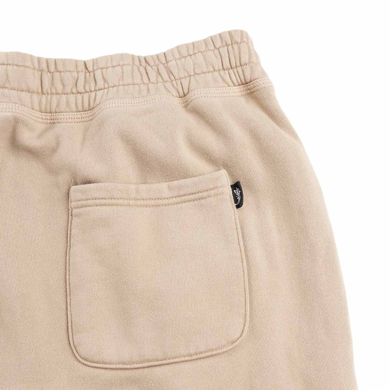 stüssy overdyed stock logo pant (beige) - a.plus