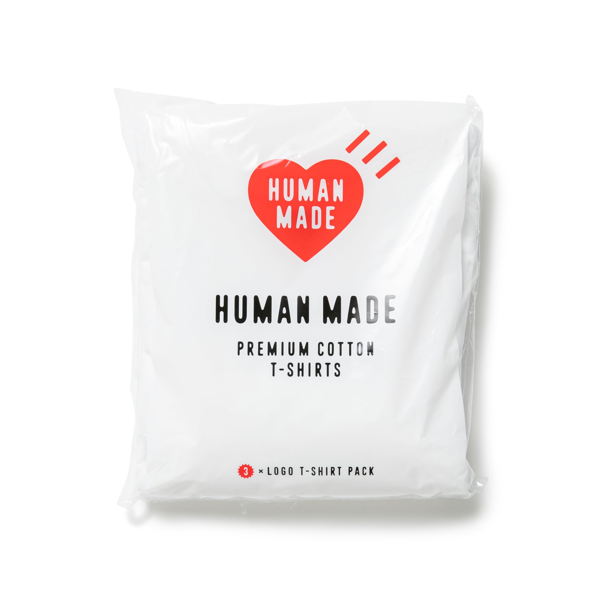 human made 3-pack t-shirt pack (white) - a.plus