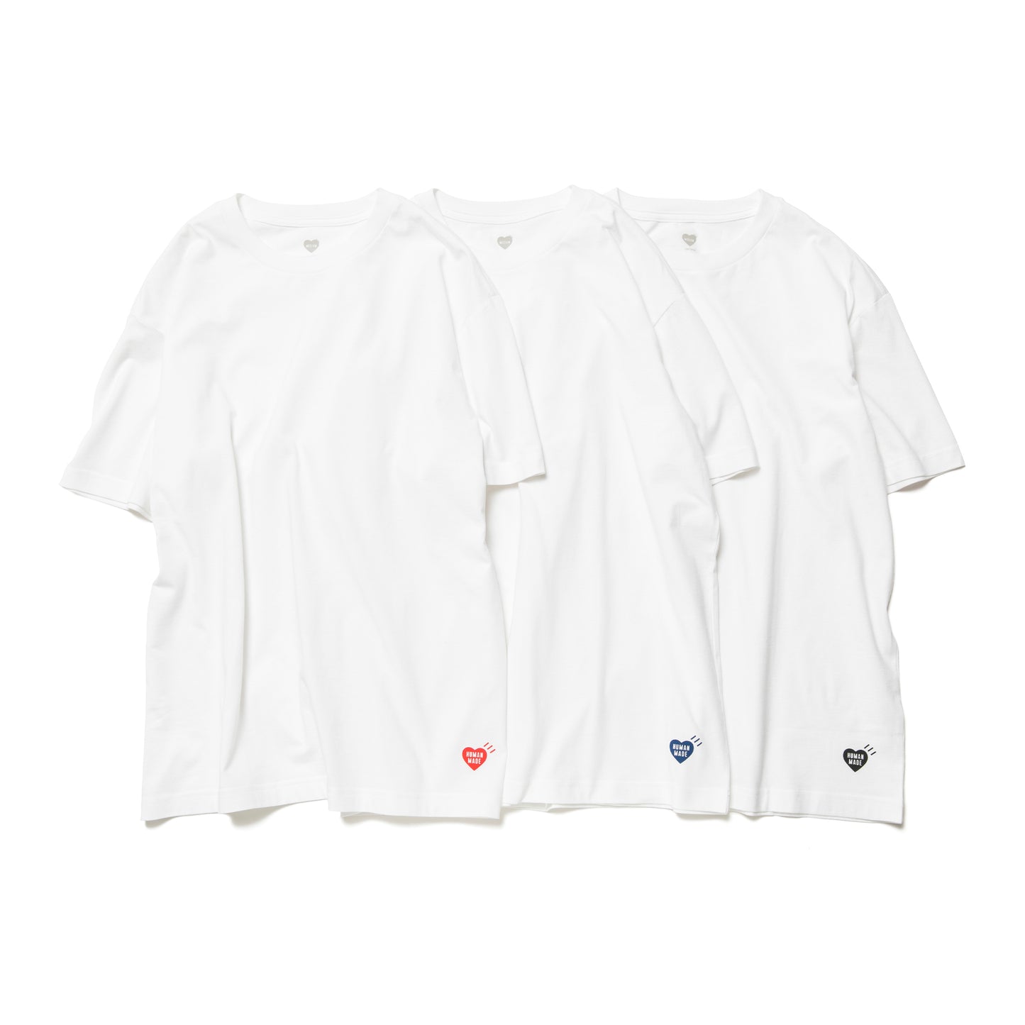 human made 3-pack t-shirt pack (white) - a.plus