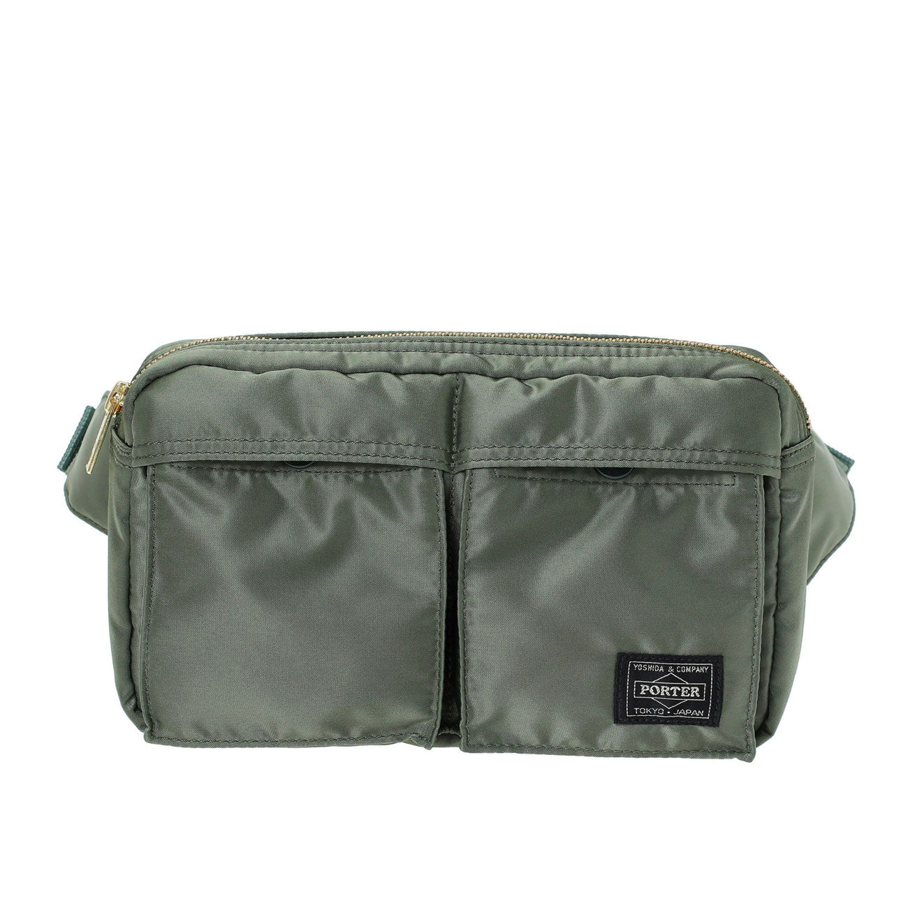 porter-yoshida & co. tanker waist bag (sage green) - a.plus