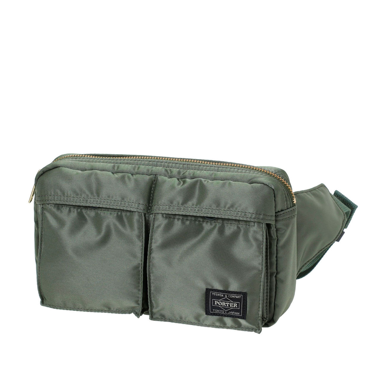 porter-yoshida & co. tanker waist bag (sage green) - a.plus