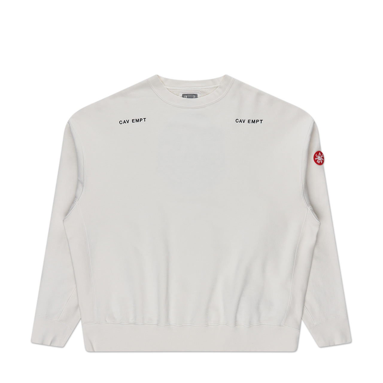 cav empt washed crewneck (white) - a.plus
