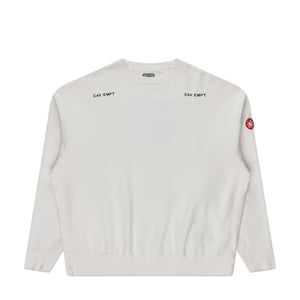 cav empt washed crewneck (white) - a.plus