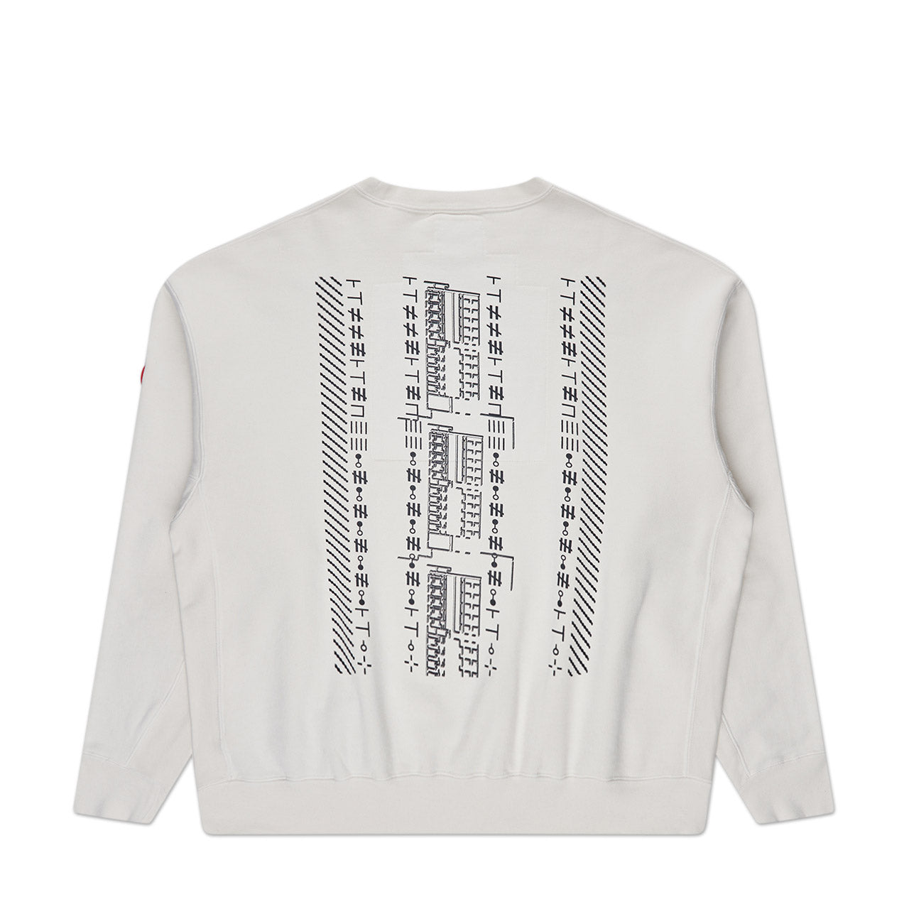 cav empt washed crewneck (white) - a.plus