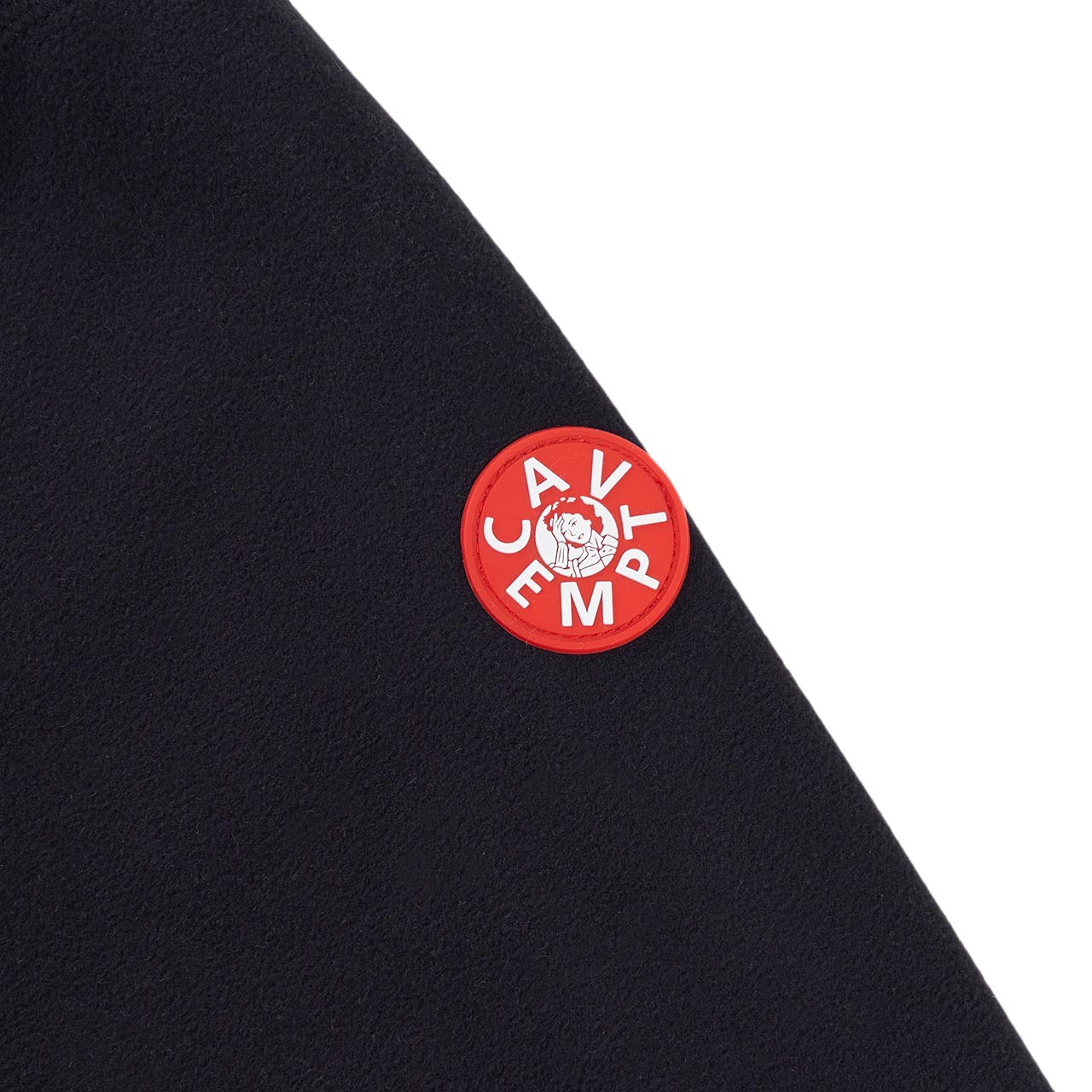 cav empt high neck fleece pullover (black) - a.plus