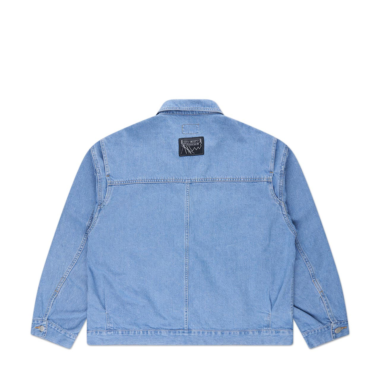 cav empt design wash denim jacket (blue) - a.plus