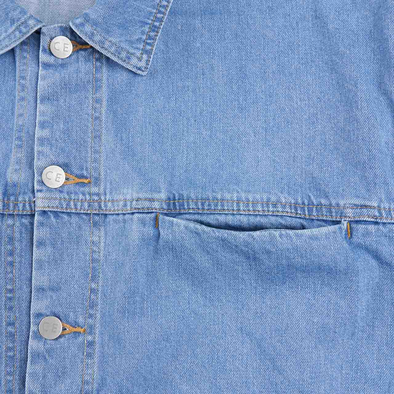 cav empt design wash denim jacket (blue) - a.plus