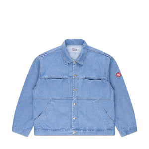 cav empt design wash denim jacket (blue) - a.plus