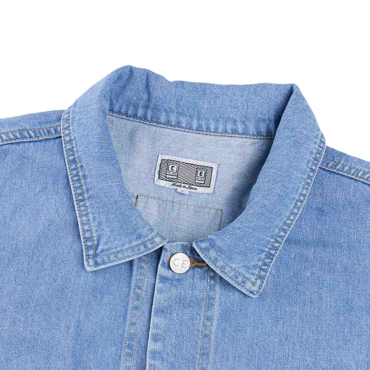 cav empt design wash denim jacket (blue) - a.plus