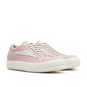 rick owens drkshdw scarpe in denim vintage sneaks (faded pink / pearl / milk) - a.plus