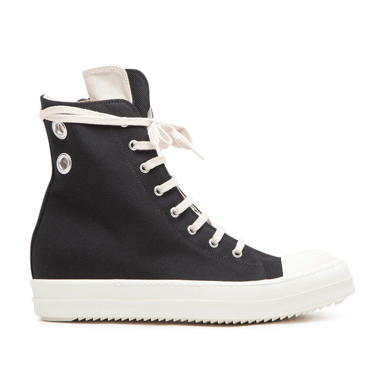 rick owens drkshdw sneaks (black / milk / milk) - a.plus