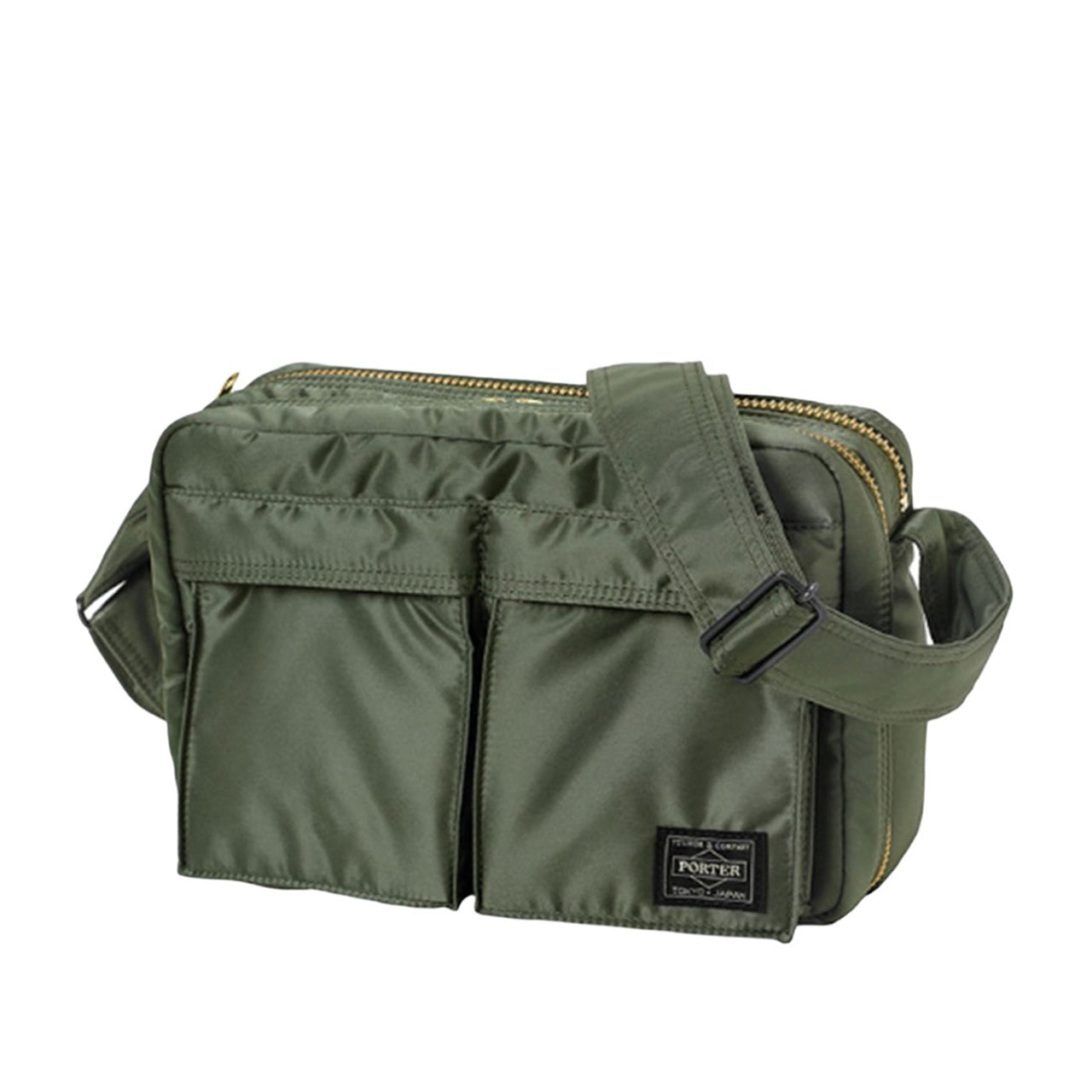 porter-yoshida & co. small tanker shoulder bag (sage green)