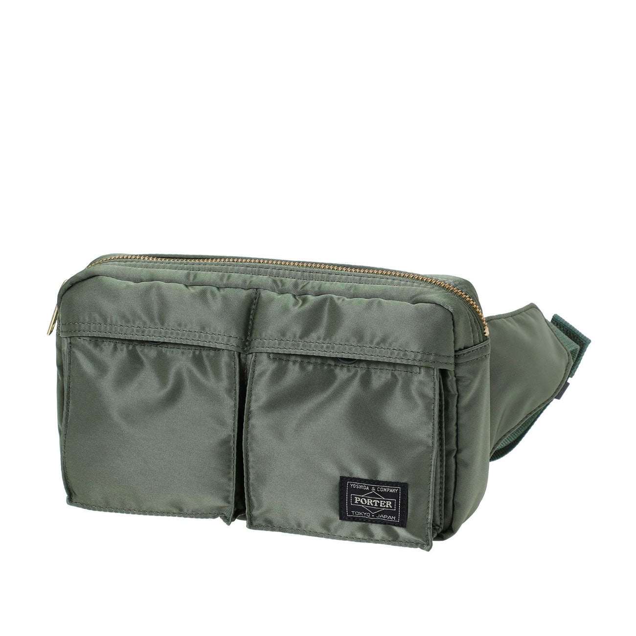 porter by yoshida tanker waist bag (sage green) - 622-78723-30 - a