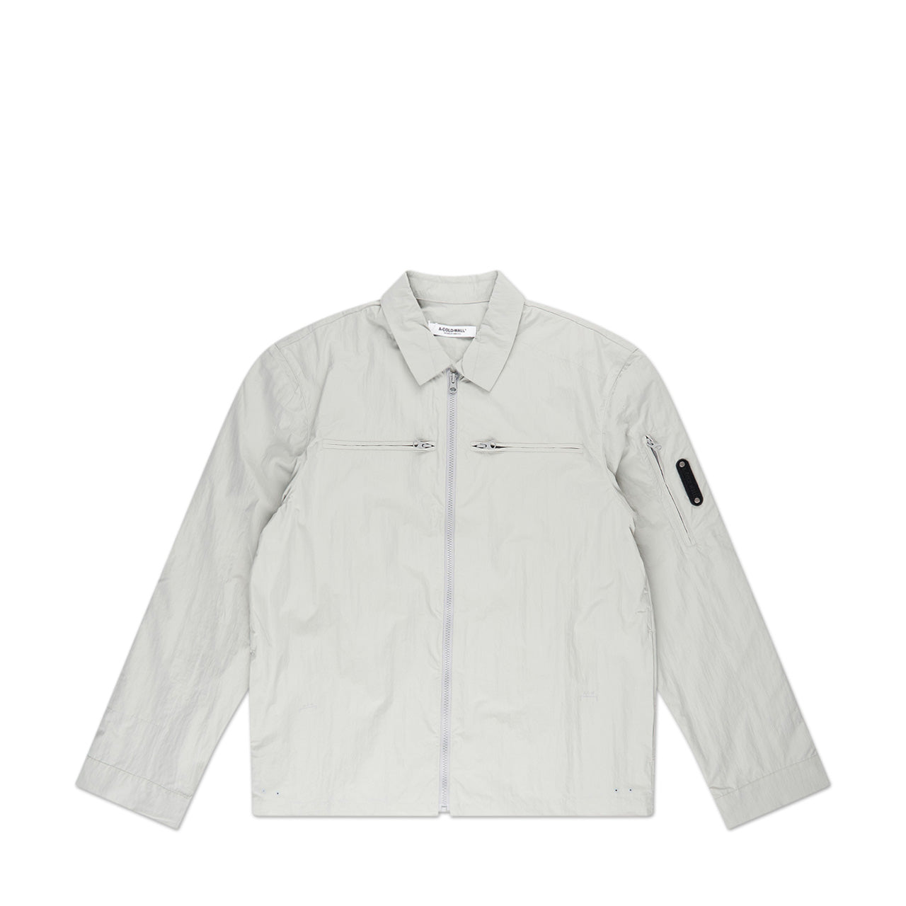 a-cold-wall* gaussian overshirt (light grey)