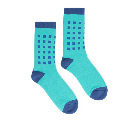 cav empt square dot socks (turquoise)