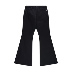 rick owens drkshdw denim hose bolan bootcut (schwarz)