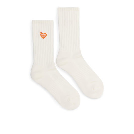 menschengemachte Socken (weiß)