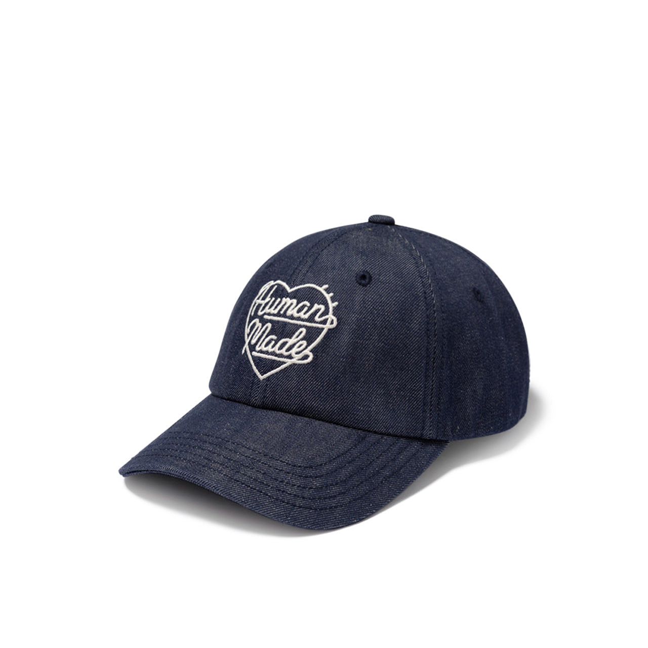 human made 6 panel denim cap (indigo)