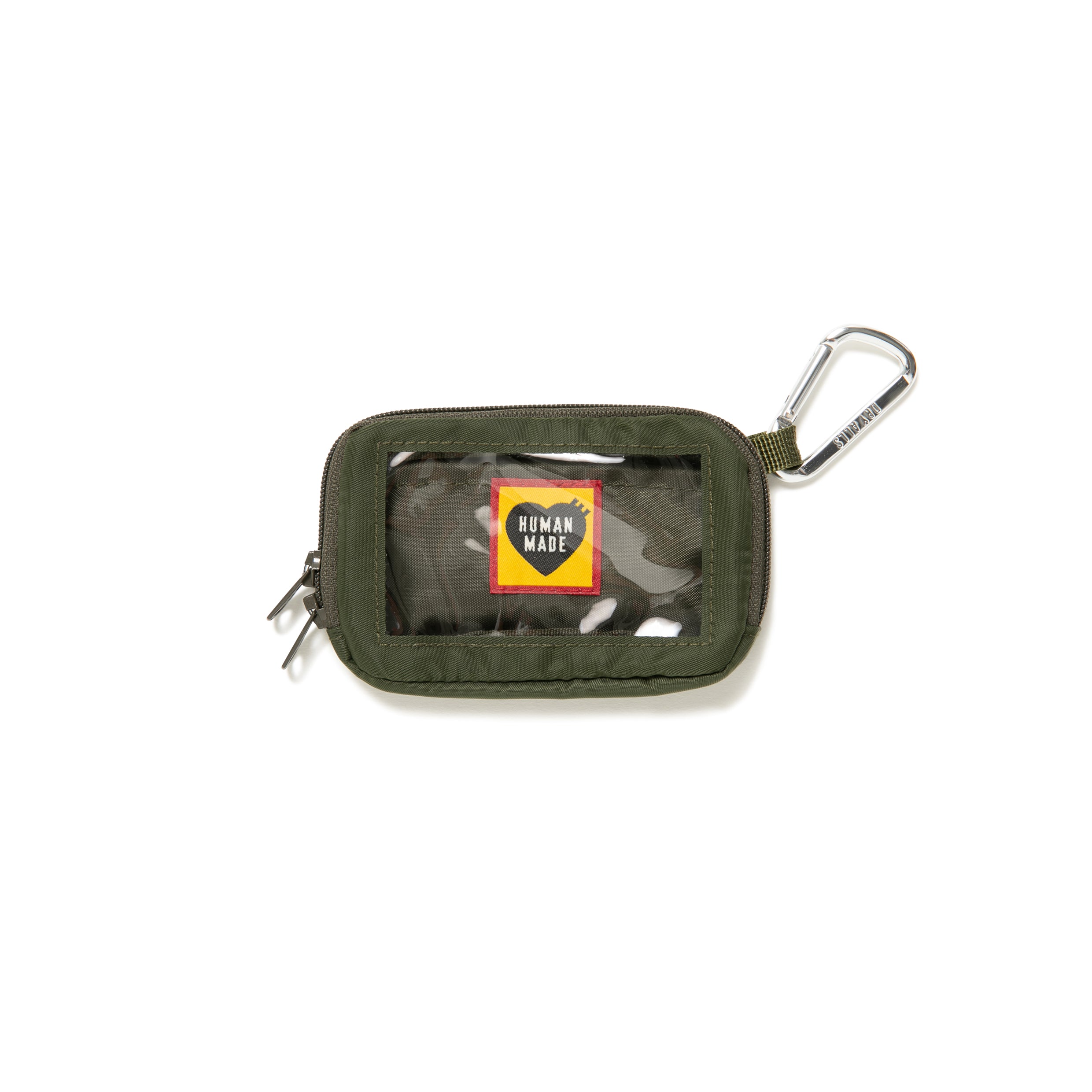human made military card case (olive) - a.plus store