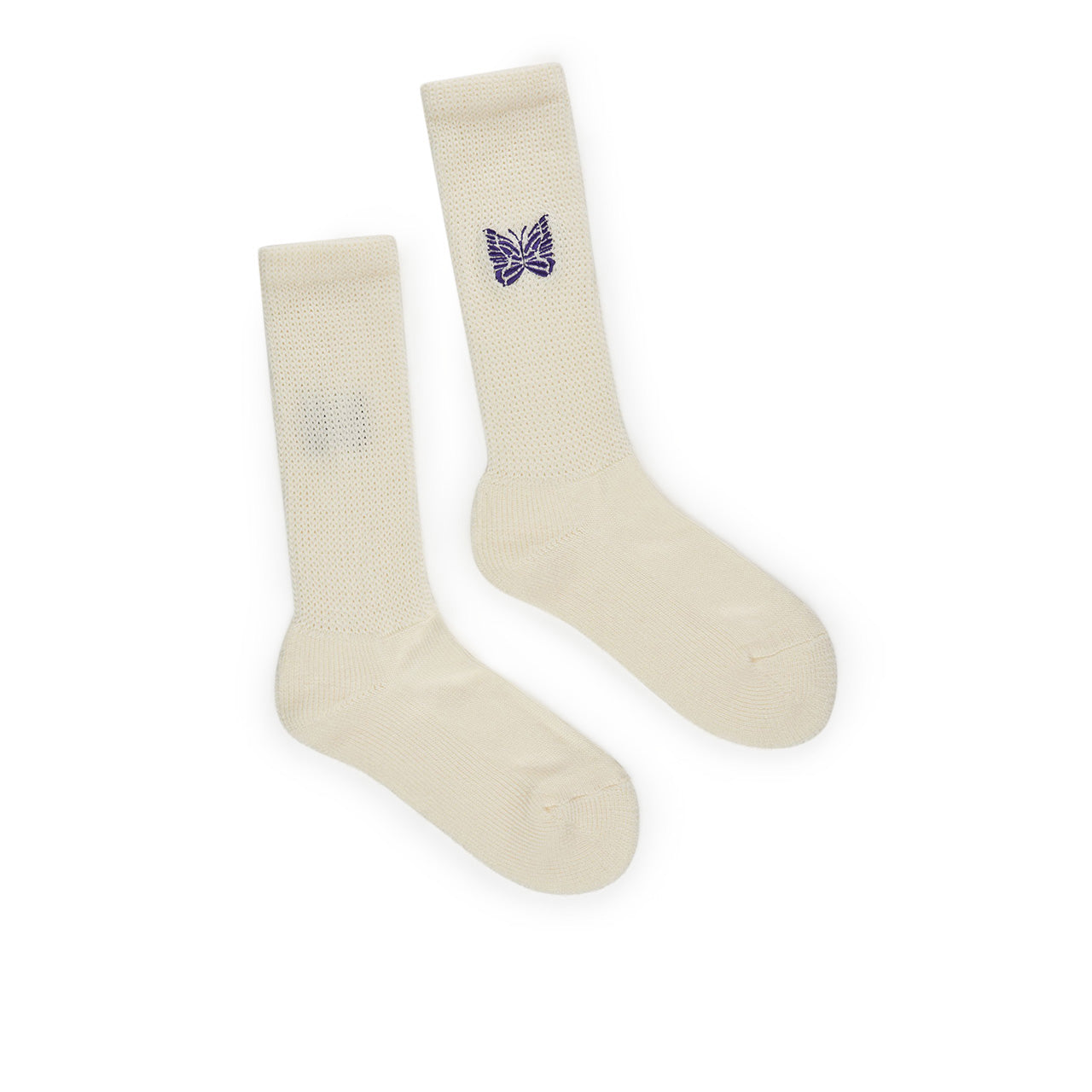needles pile socks (ivory)