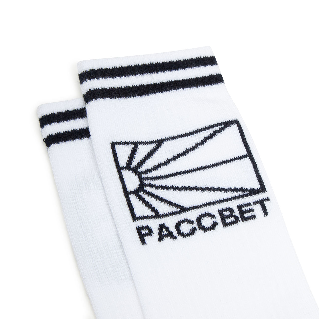 rassvet Logo Socken stricken (weiß)