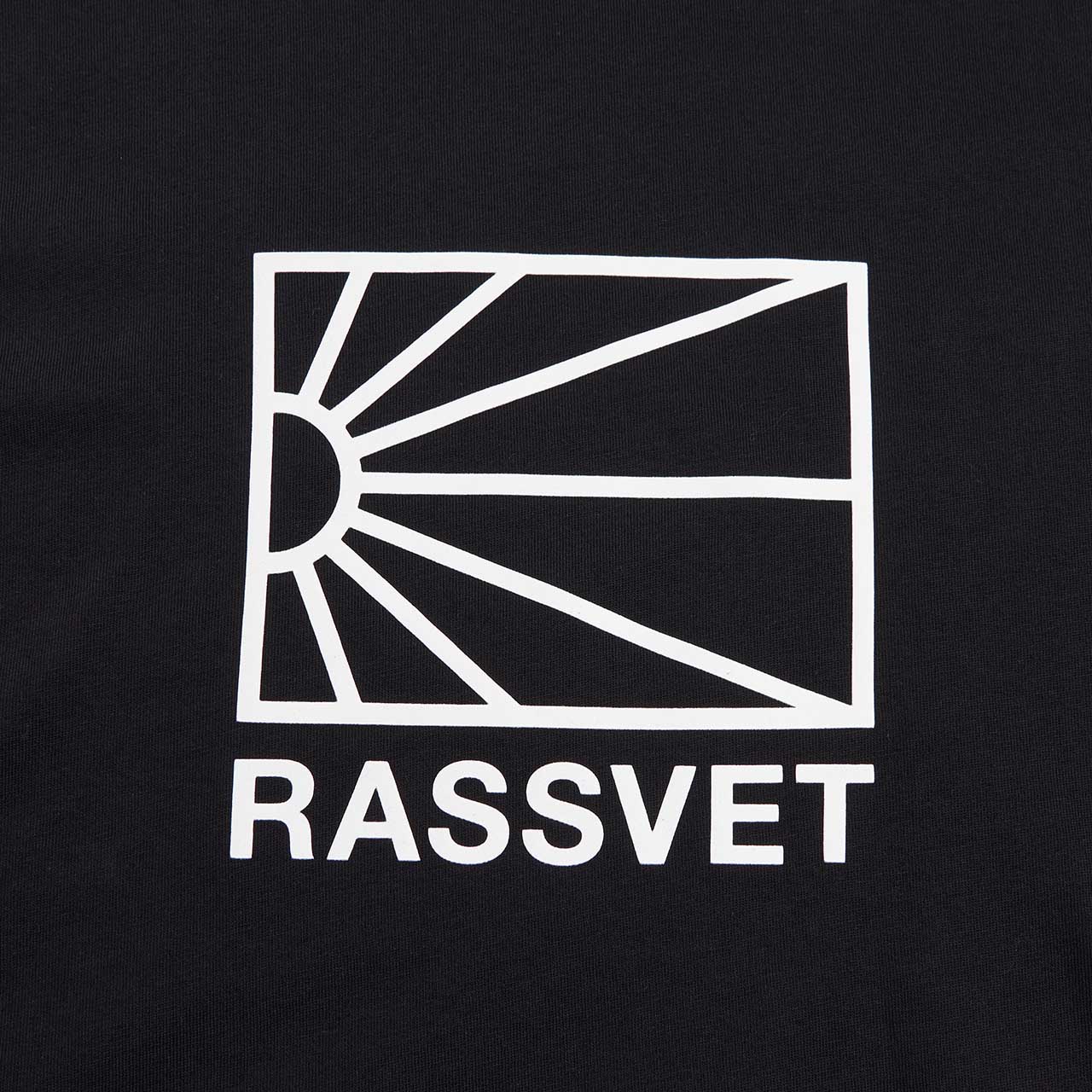 rassvet großes logo t-shirt (schwarz)