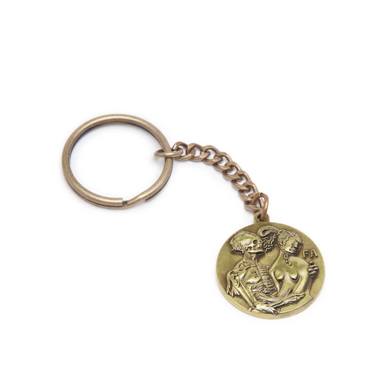 fucking awesome coin keychain (gold)
