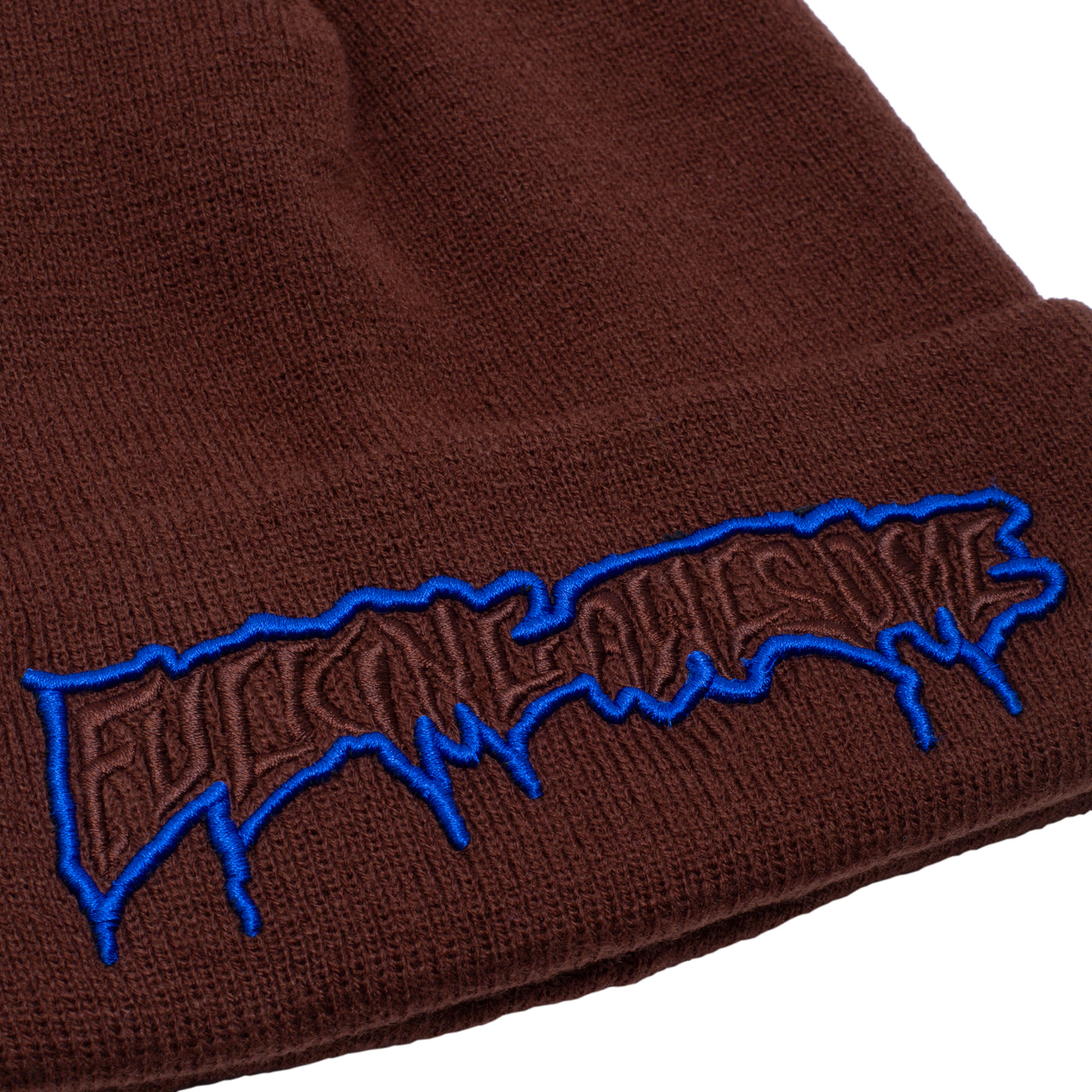fucking awesome running cuff beanie (brown)