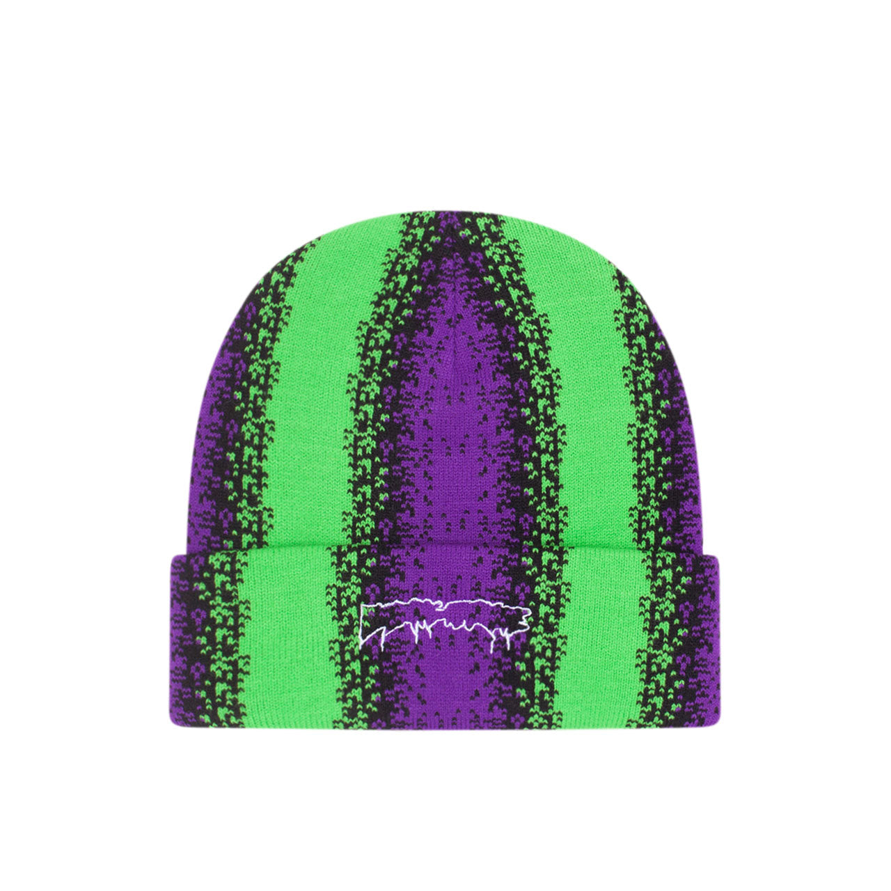 fucking awesome gradient drip cuff beanie (pruple / green) PN5447