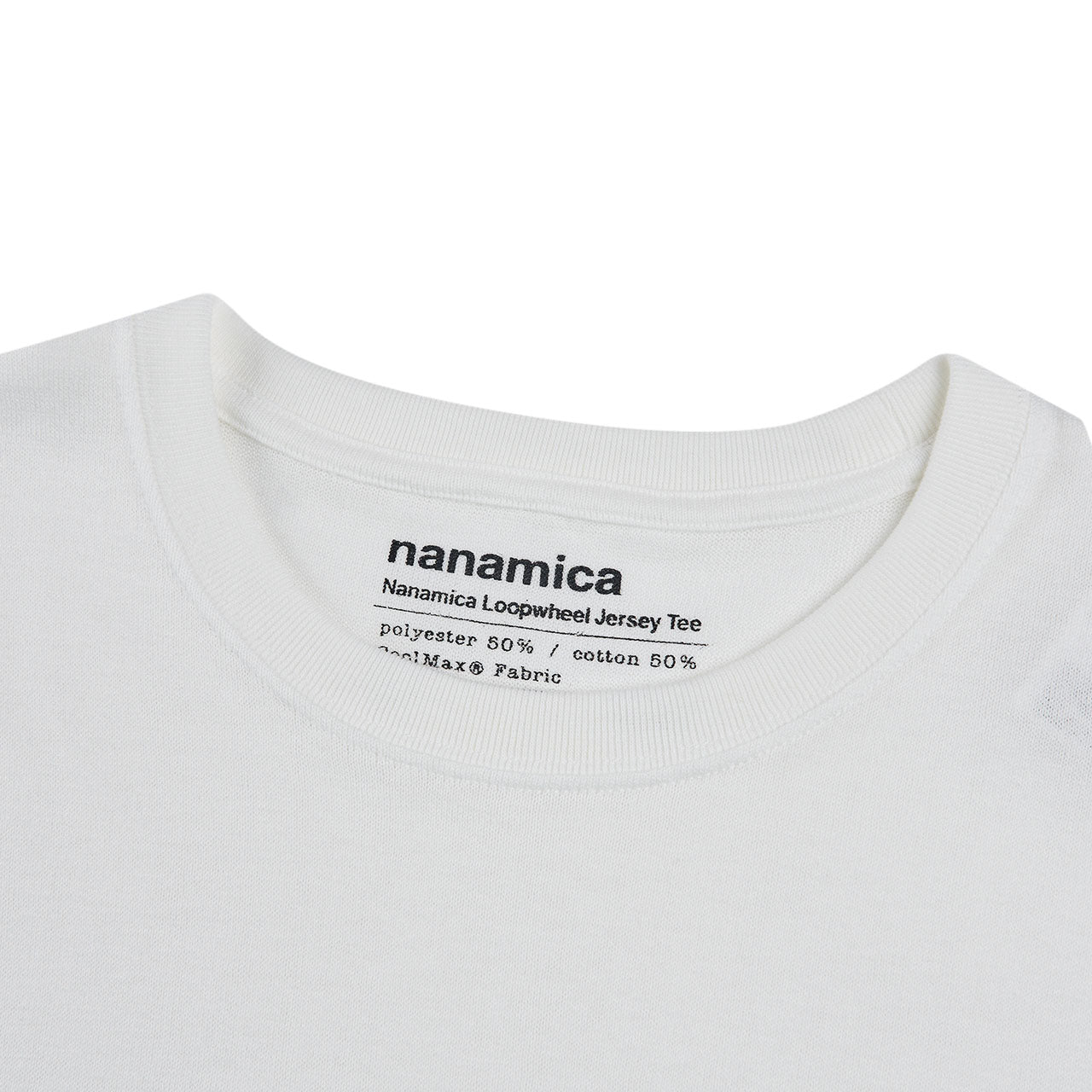 nanamica loopwheel coolmax jersey t-shirt (white)