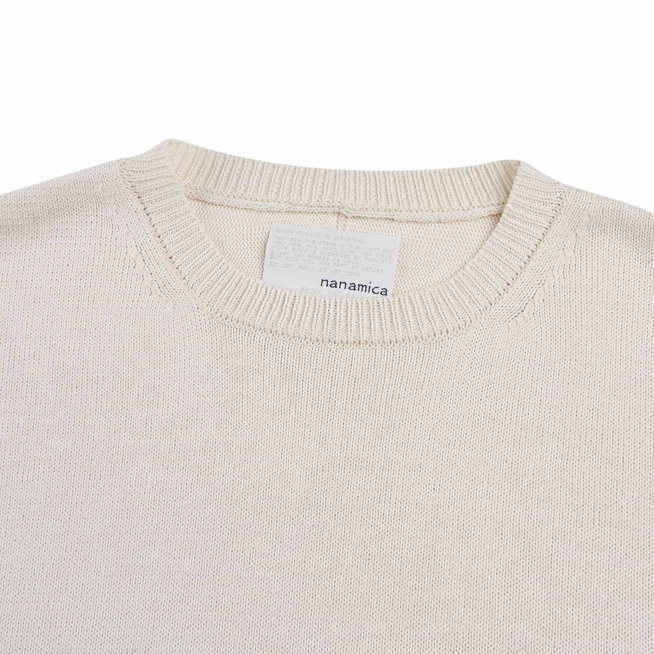 nanamica 7g crew neck sweater (ecru)