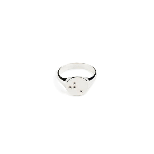 a.plus a.plus braille ring (silver)