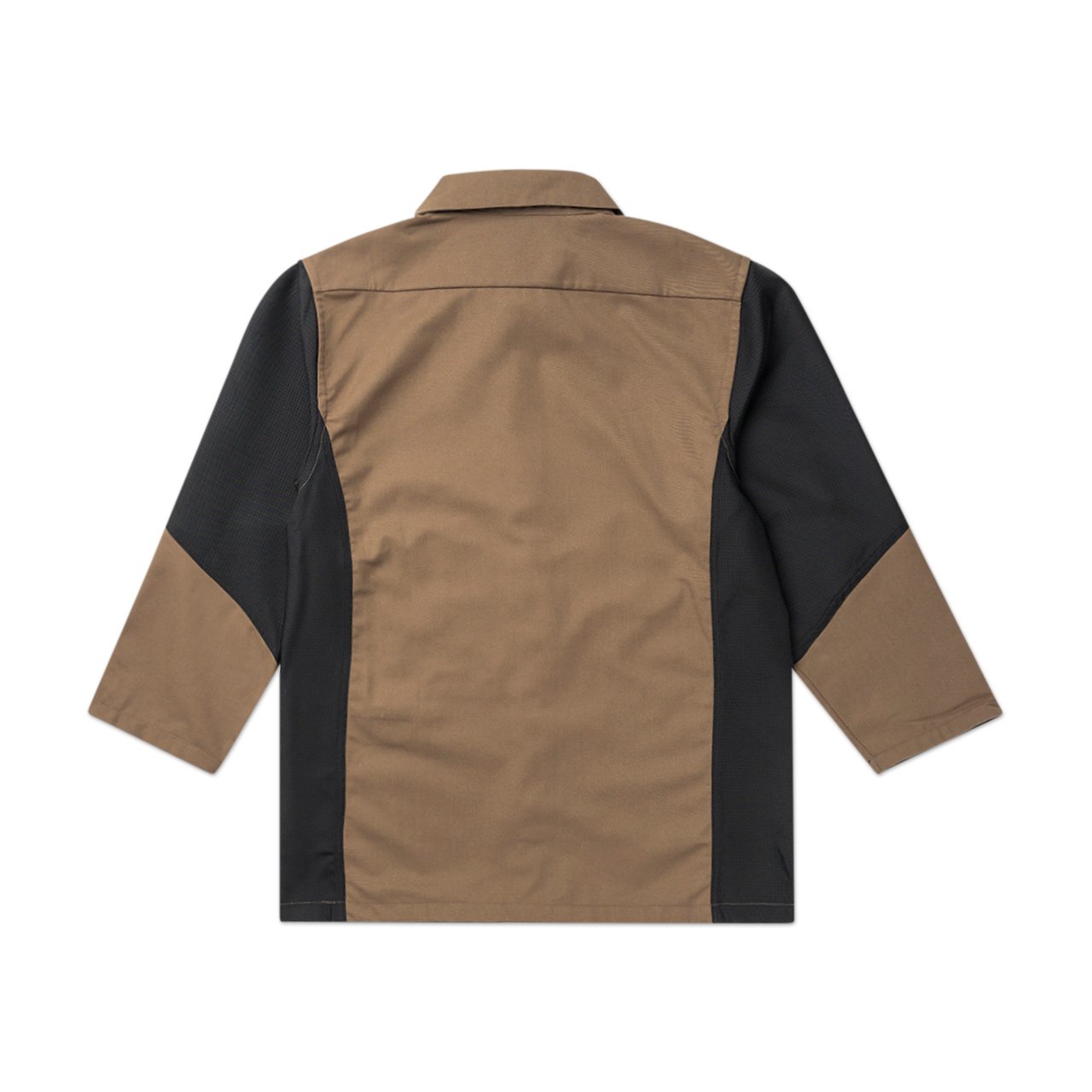 affix duo-tone work shirt (tan / black) - aw20t03 - a.plus - Image - 2