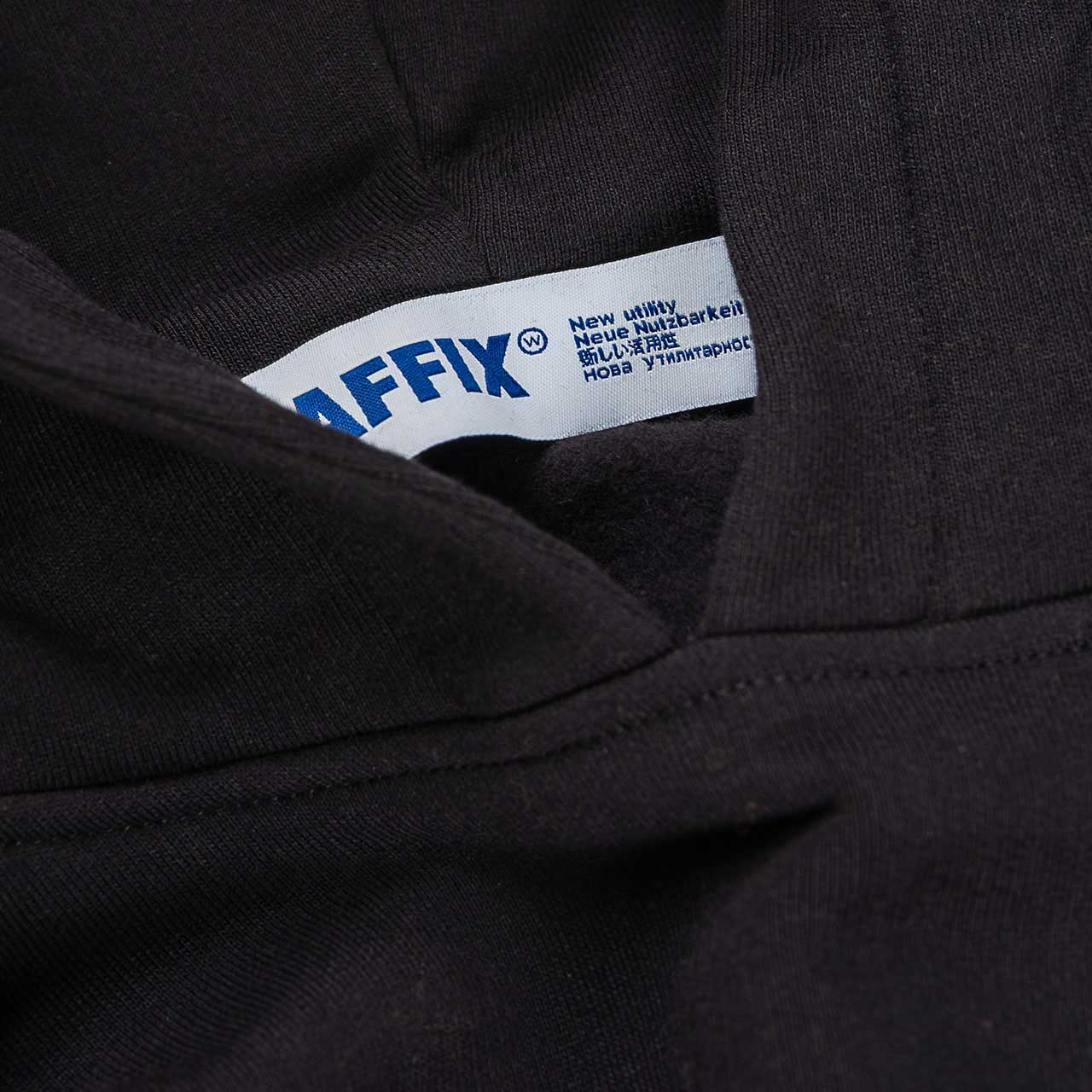 affix standardised logo hoodie (black) - aw20ho01-blk - a.plus - Image - 5
