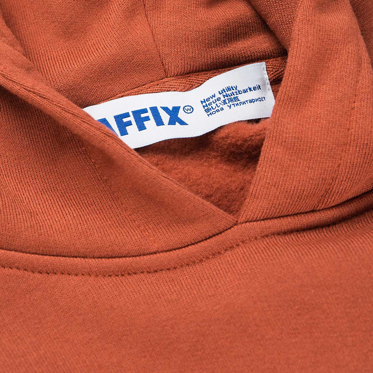 affix standardised logo hoodie (umber) - aw20ho01-umb - a.plus - Image - 4