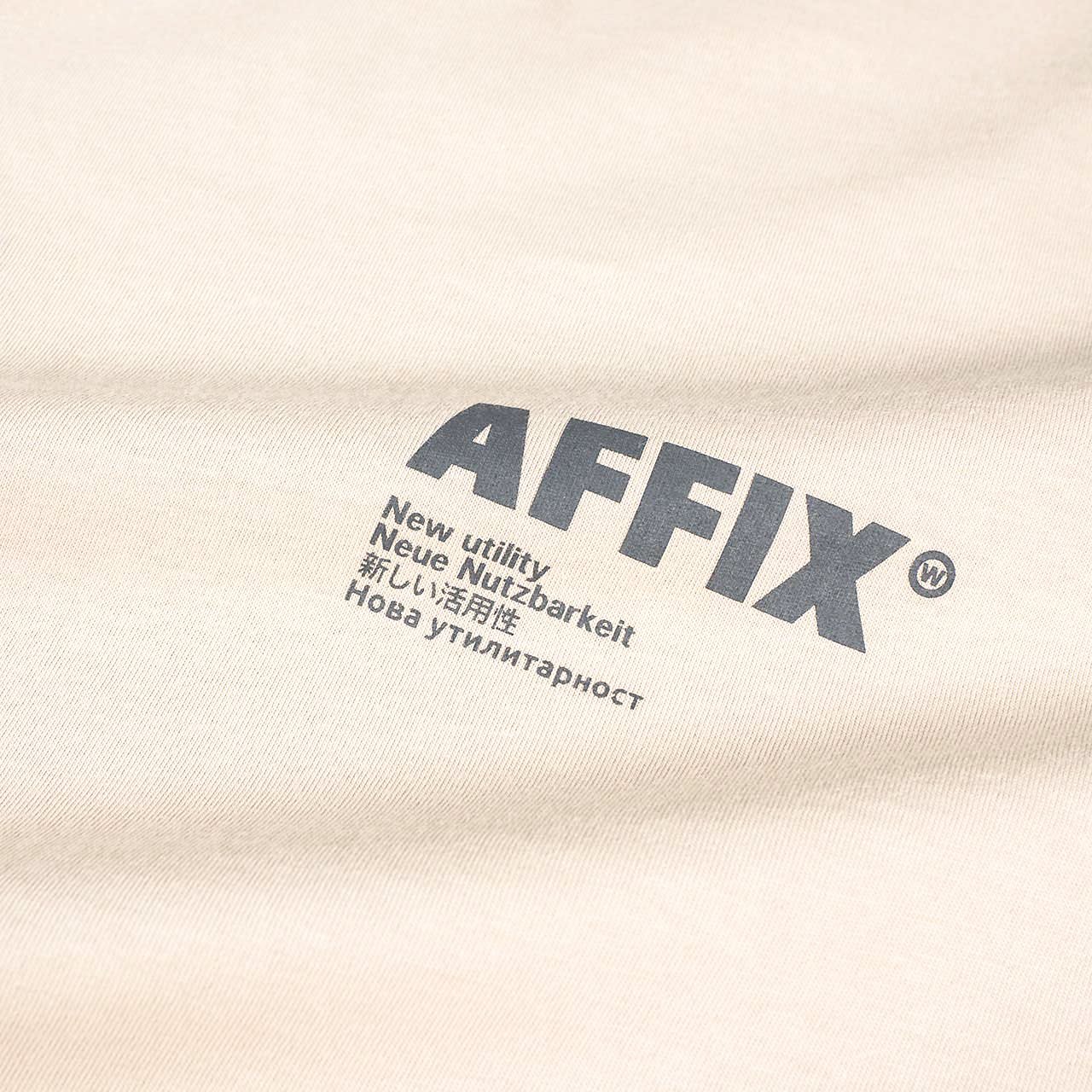 affix works affix standardised logo t-shirt (taupe)