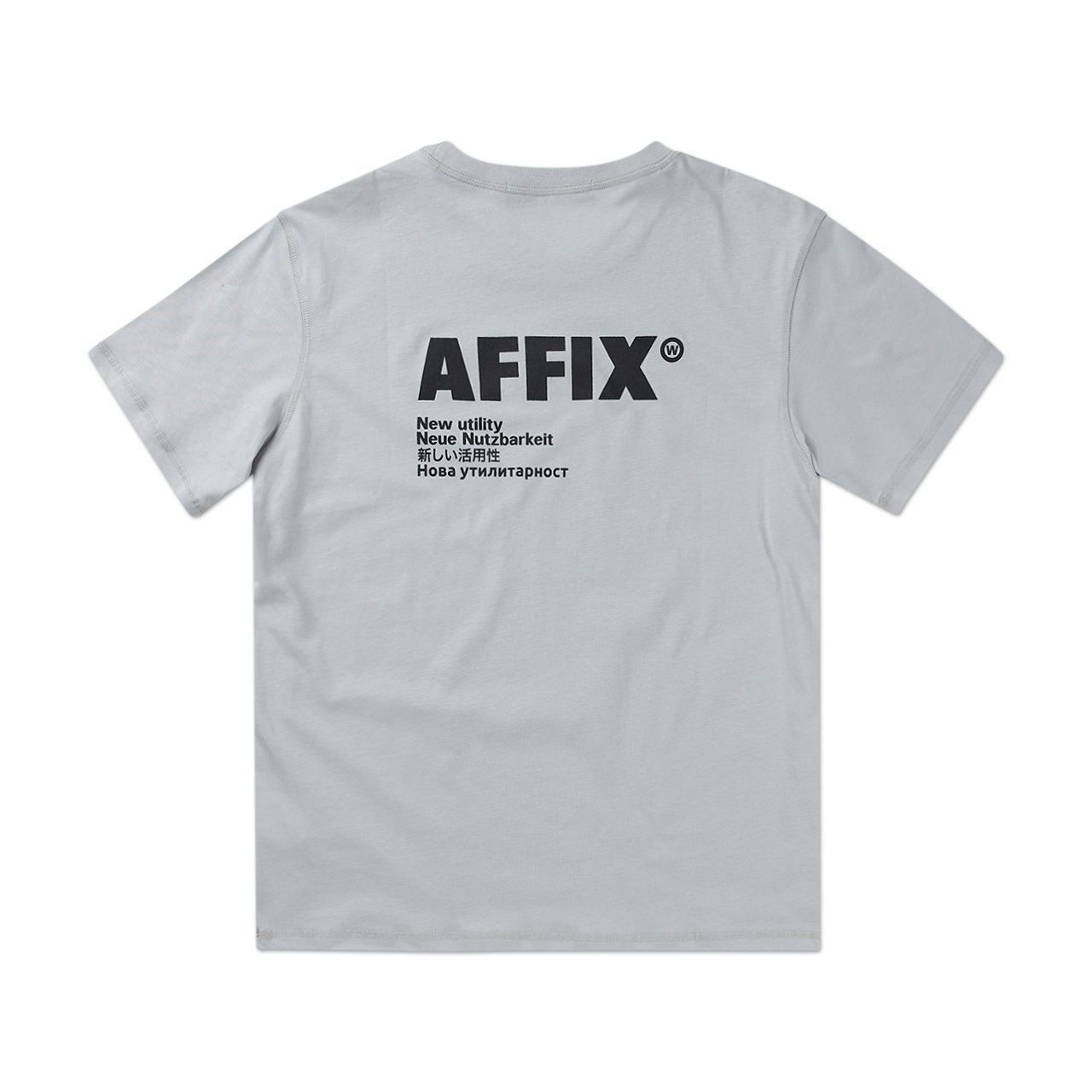affix works affix works standardised logo t-shirt (powder grey)