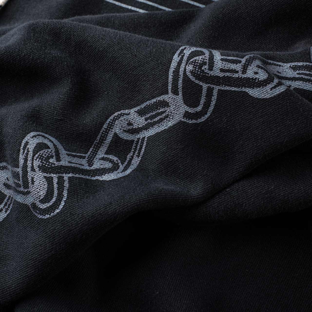 aries 2 chains hoodie black grey