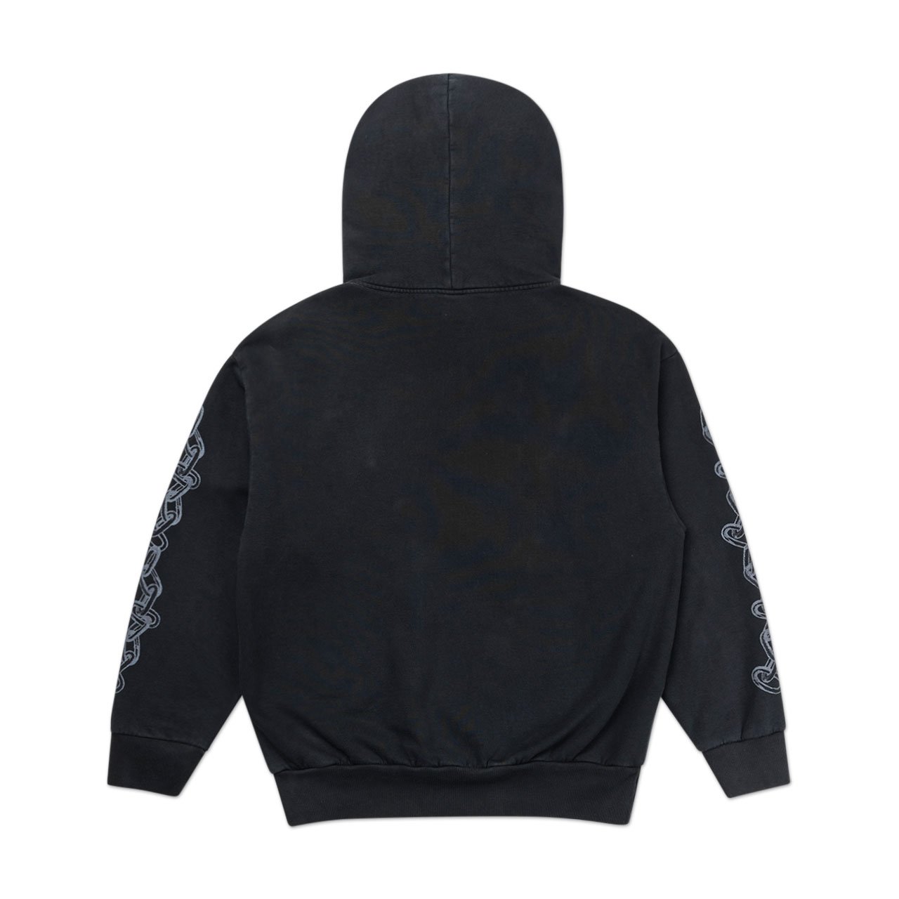 aries 2 chains hoodie (black / grey) - fqar20008-blk - a.plus - Image - 2
