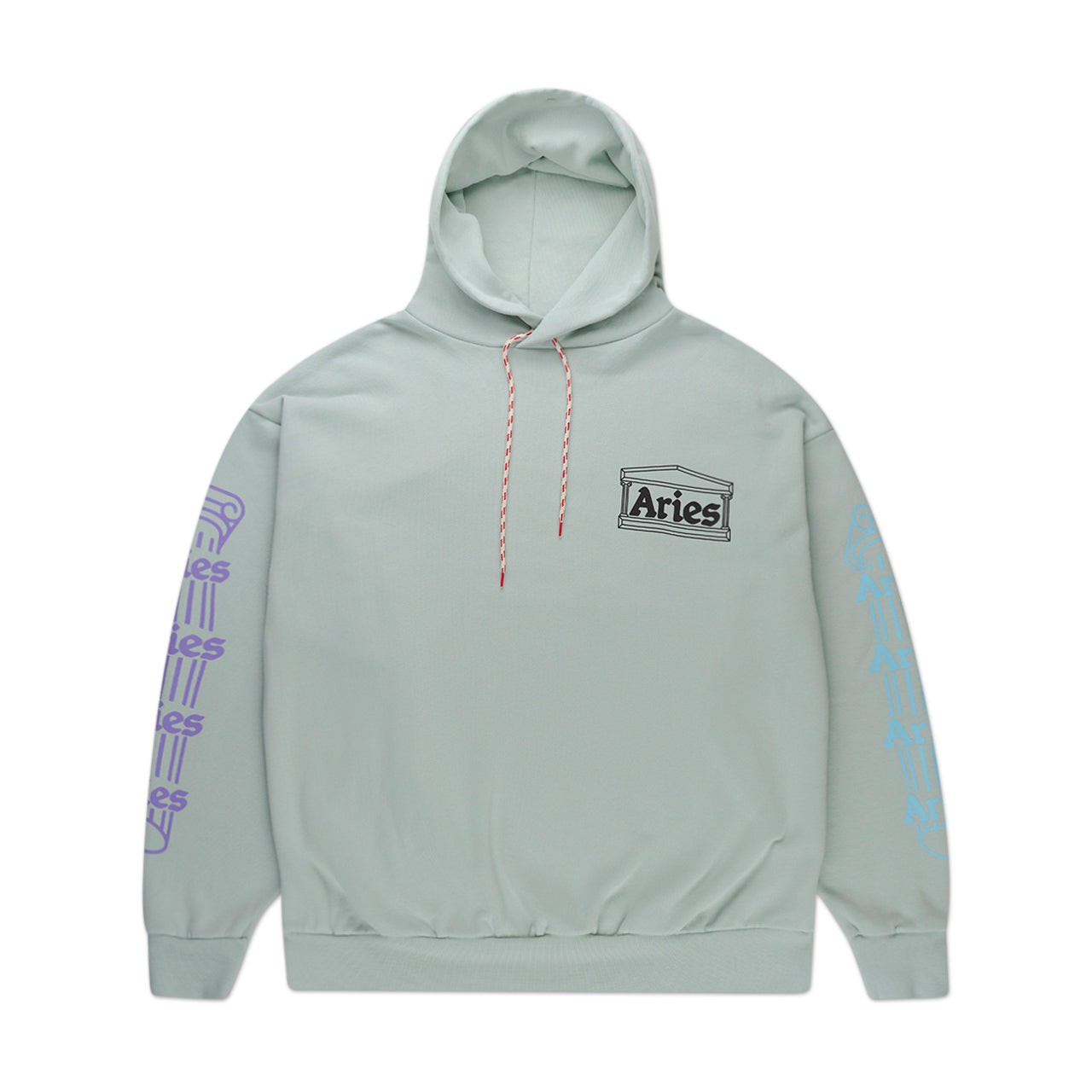 aries aries column hoodie (pale mint)