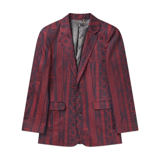 aries aries column jacquard tailored jacket (red)