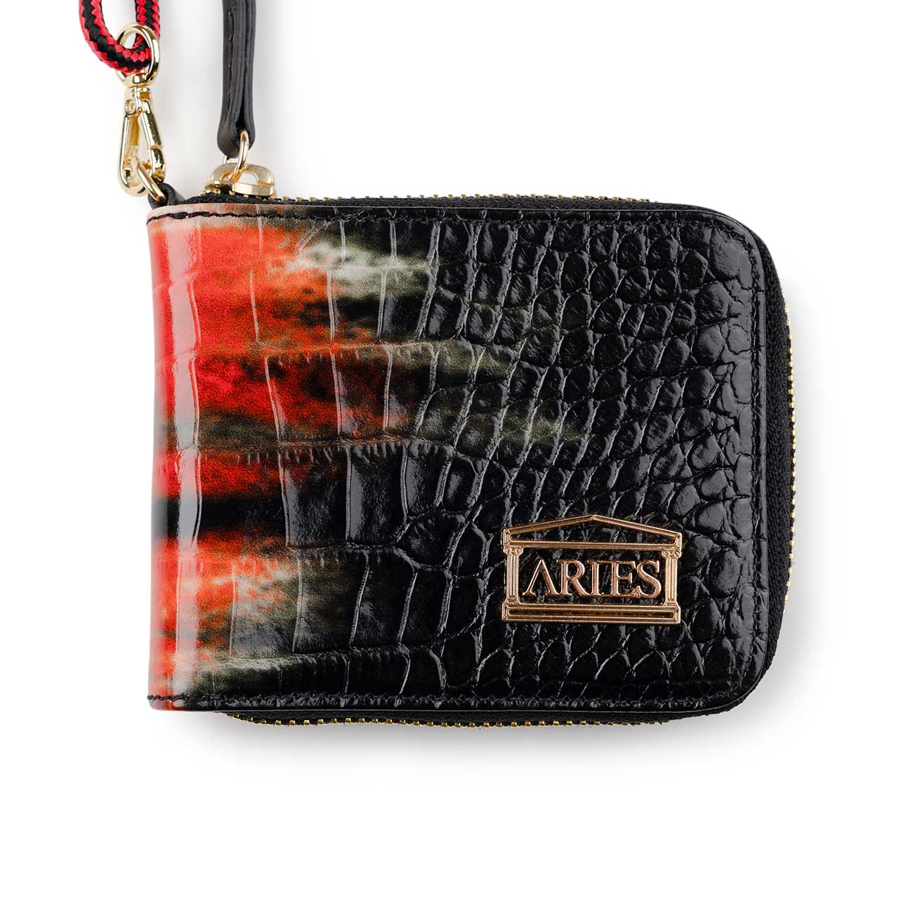 aries aries leather wallet (black / red) SSAR10020