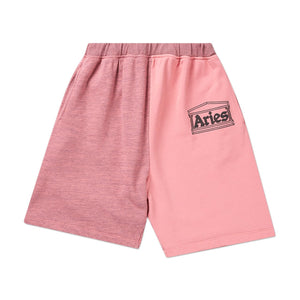 aries aries od colourblock sweatshorts (pink)