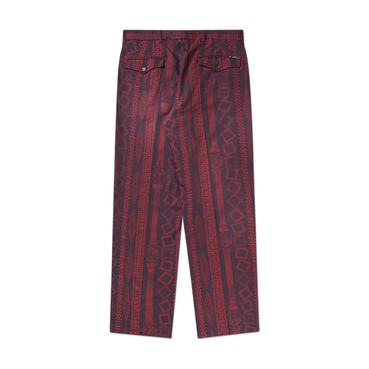 aries aries tailored column jacquard trouser (red)